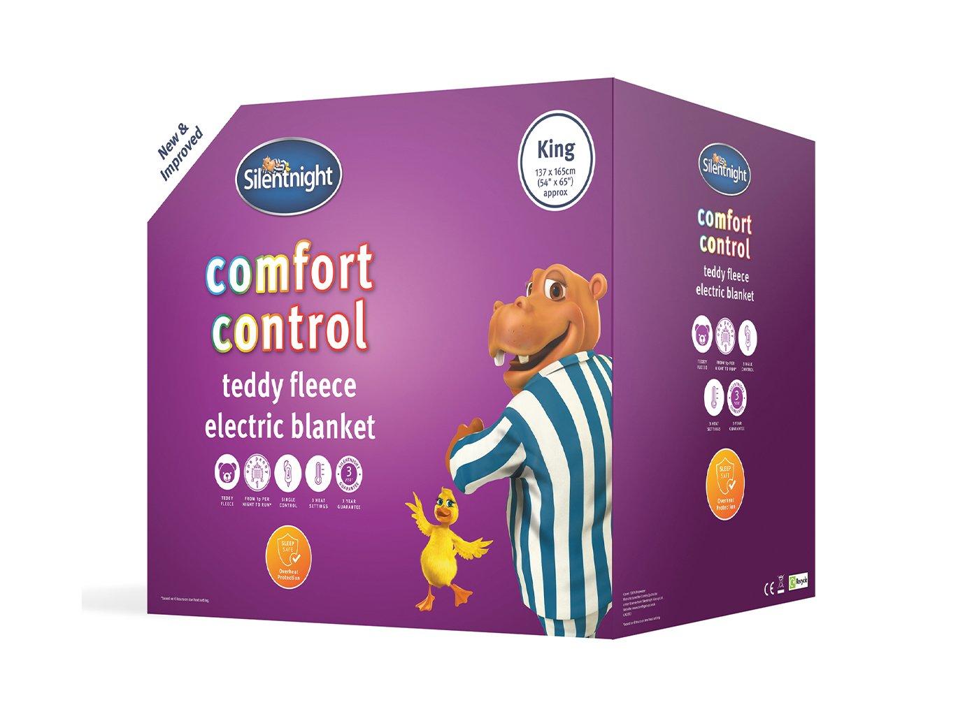 Silentnight Comfort Control Heated Fleece Blanket Topper Dreams