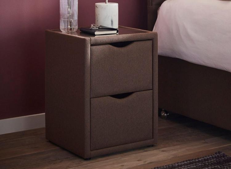 Fabric bedside deals table