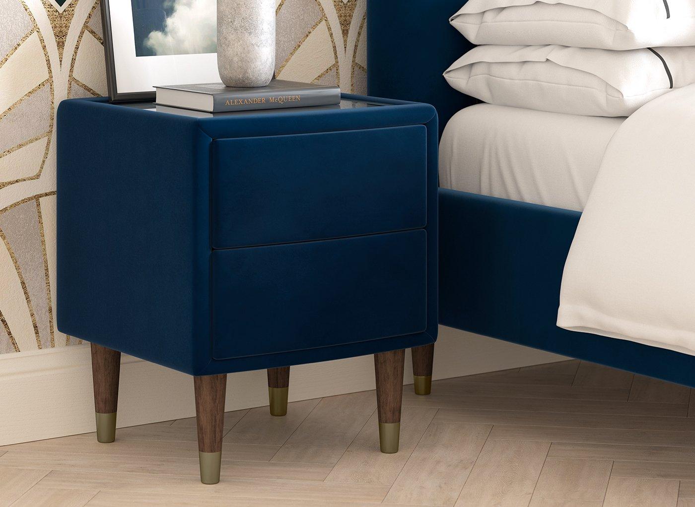 Dark blue online bedside table