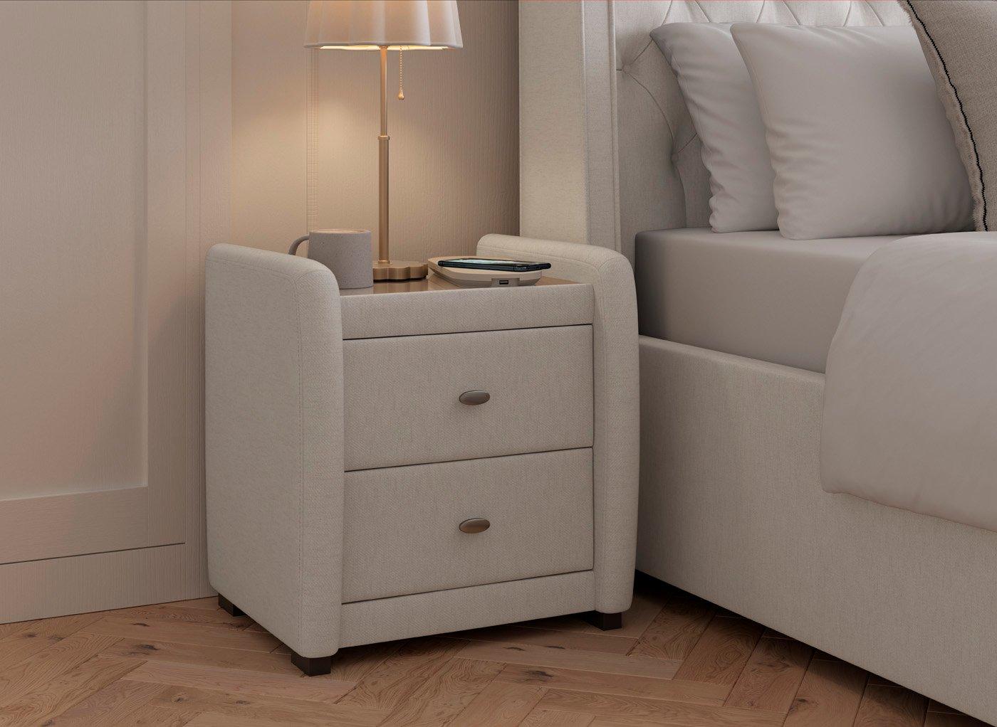 Deacon Upholstered Bedside Table