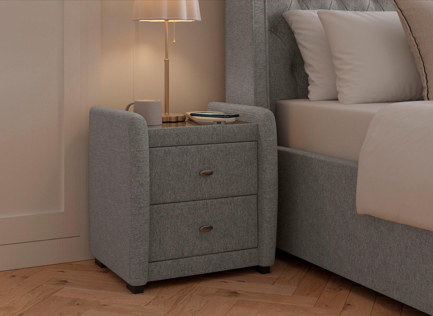 Deacon Upholstered Bedside Table