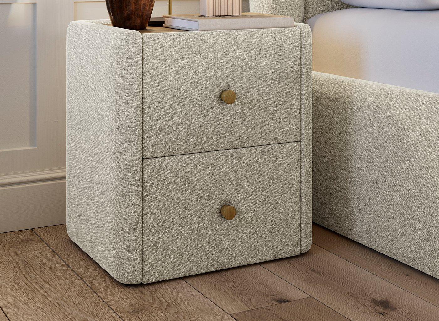 Amarilla Bouclé Bedside Table
