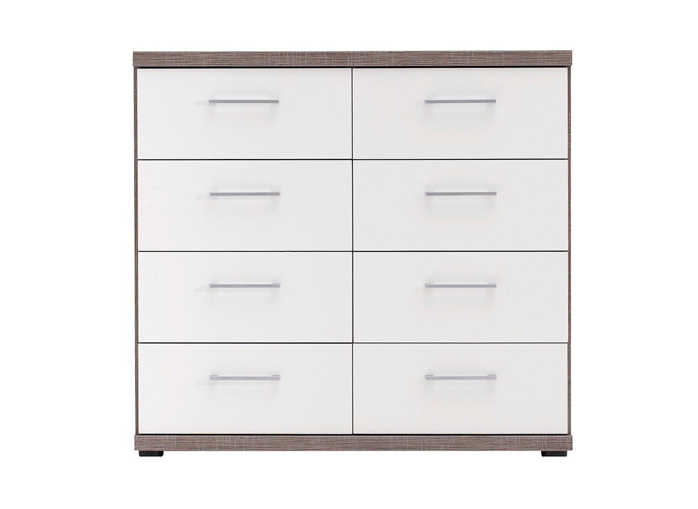 Melbourne 8 Drawer Chest Oak White Chest Of Drawers