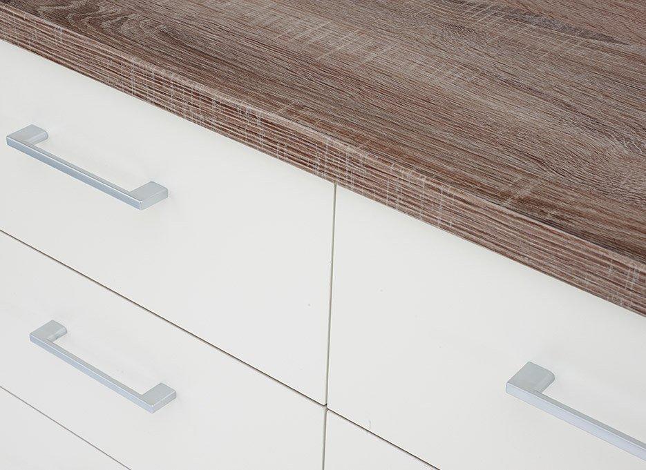Melbourne 8 Drawer Chest Oak White Chest Of Drawers