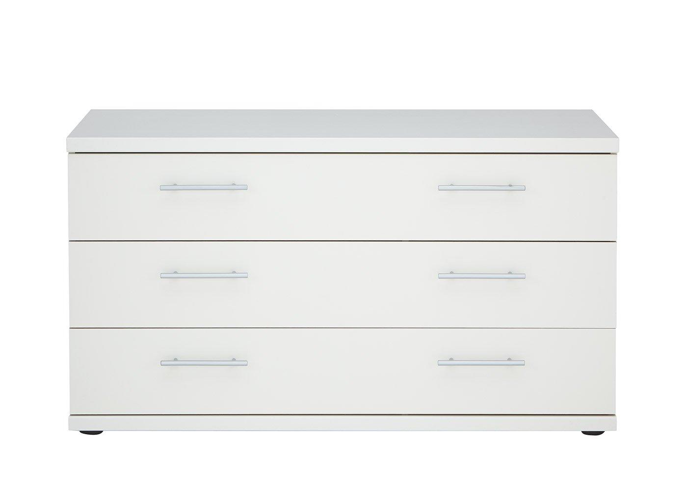 Samara 3 Drawer Wide Chest White Dreams