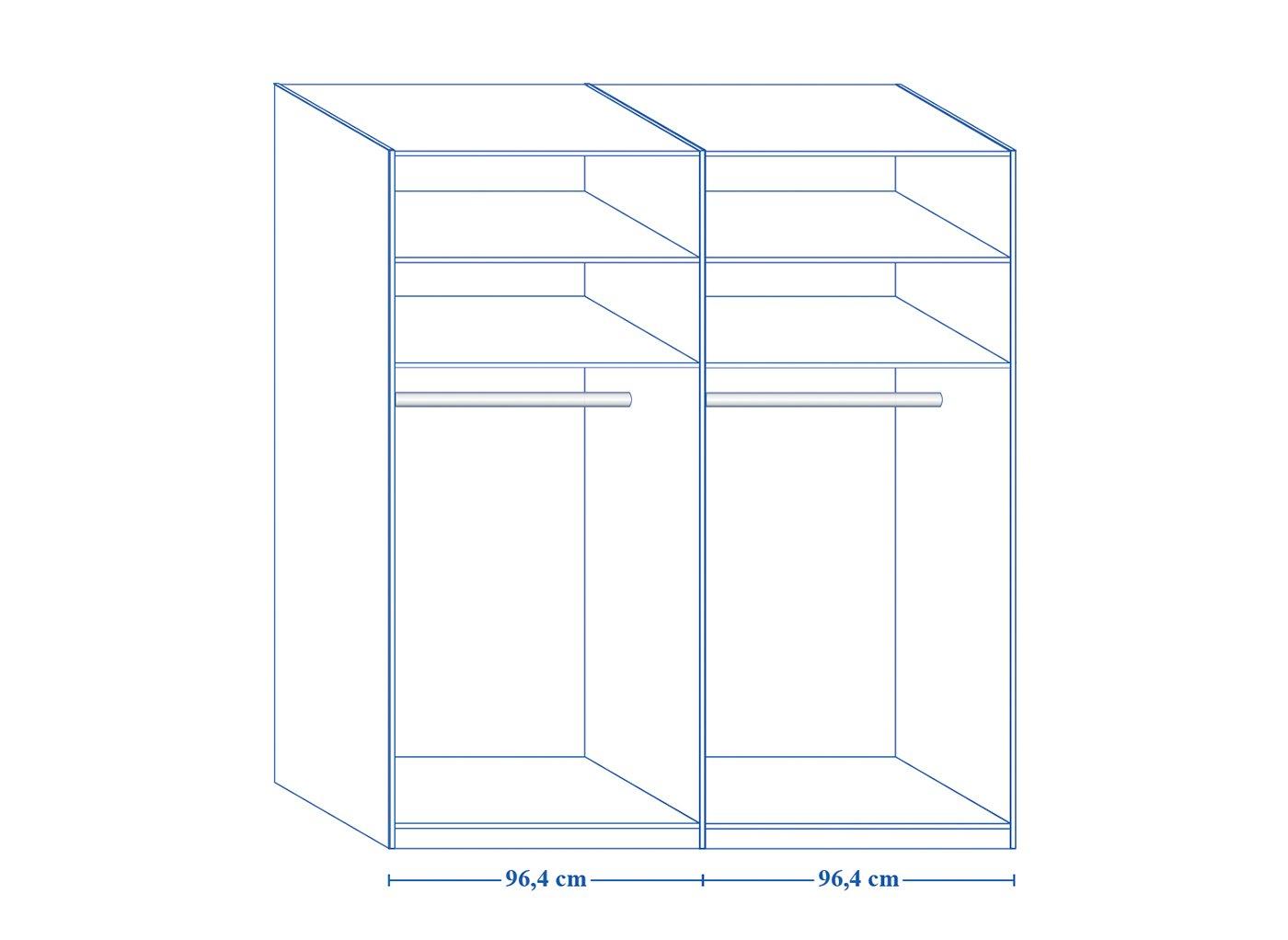 Minsk 2 Door Sliding Wardrobe Oak Bronze Dreams