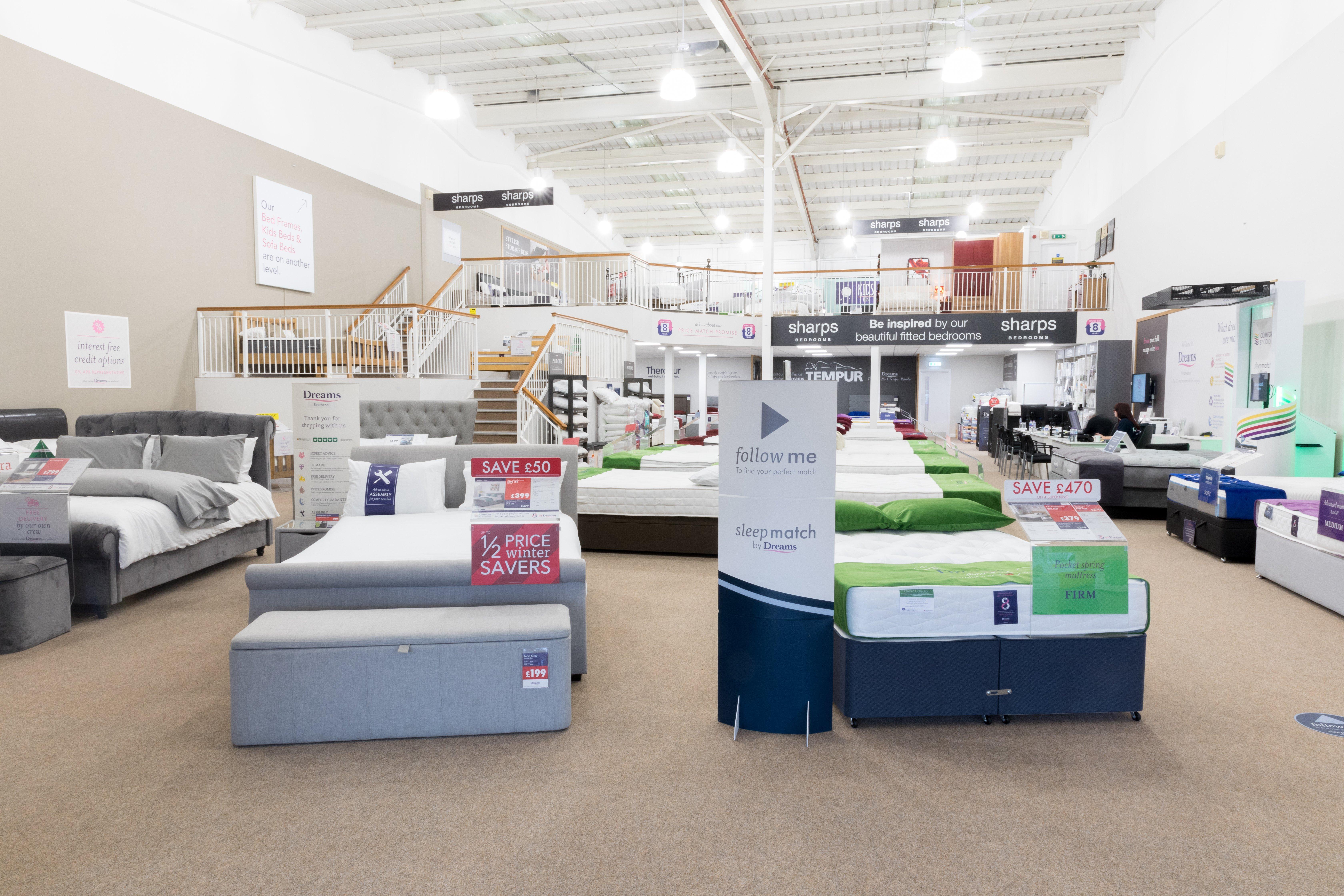 Dreams Store in Southend Beds, Mattresses & Furniture Dreams