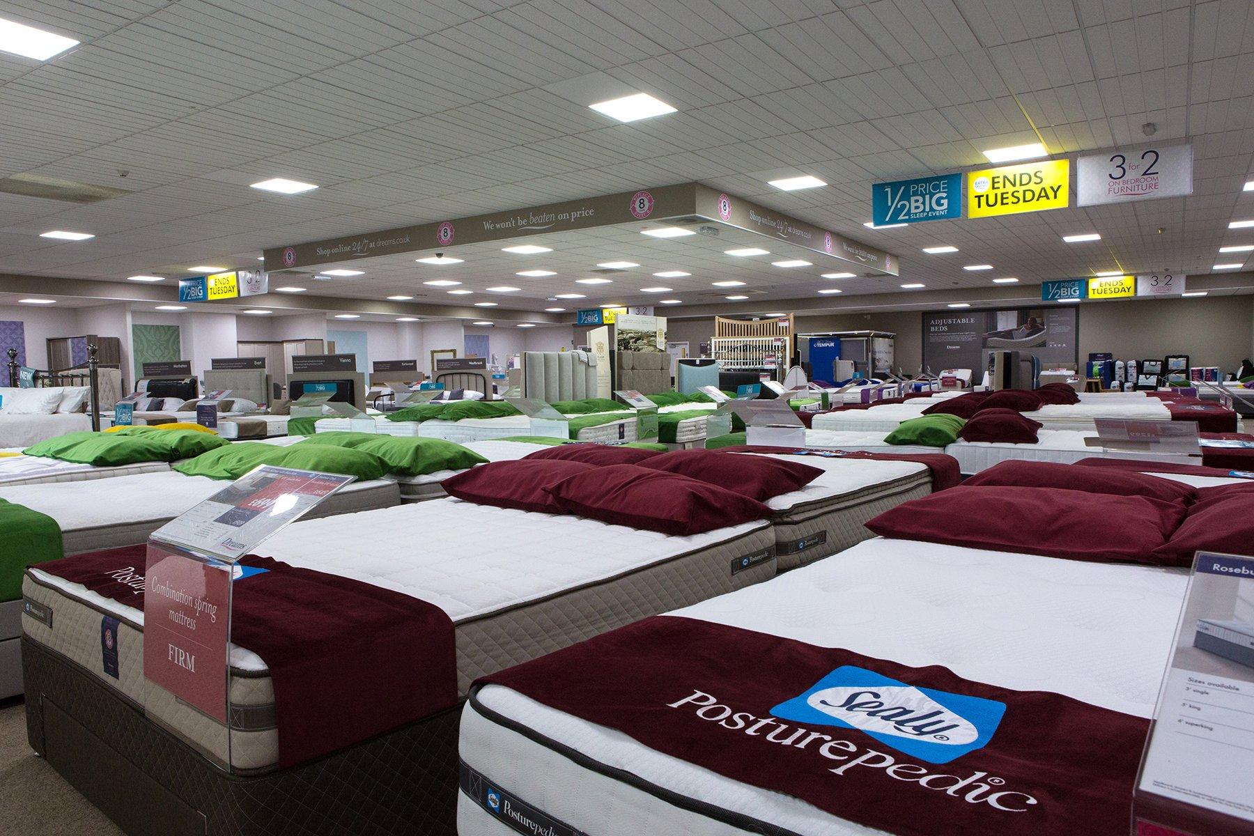 Dreams Store in Bury St. Edmunds Beds, Mattresses & Furniture Dreams