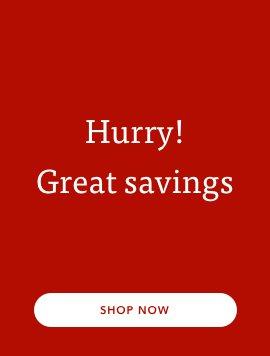 Up to half price end of season sale