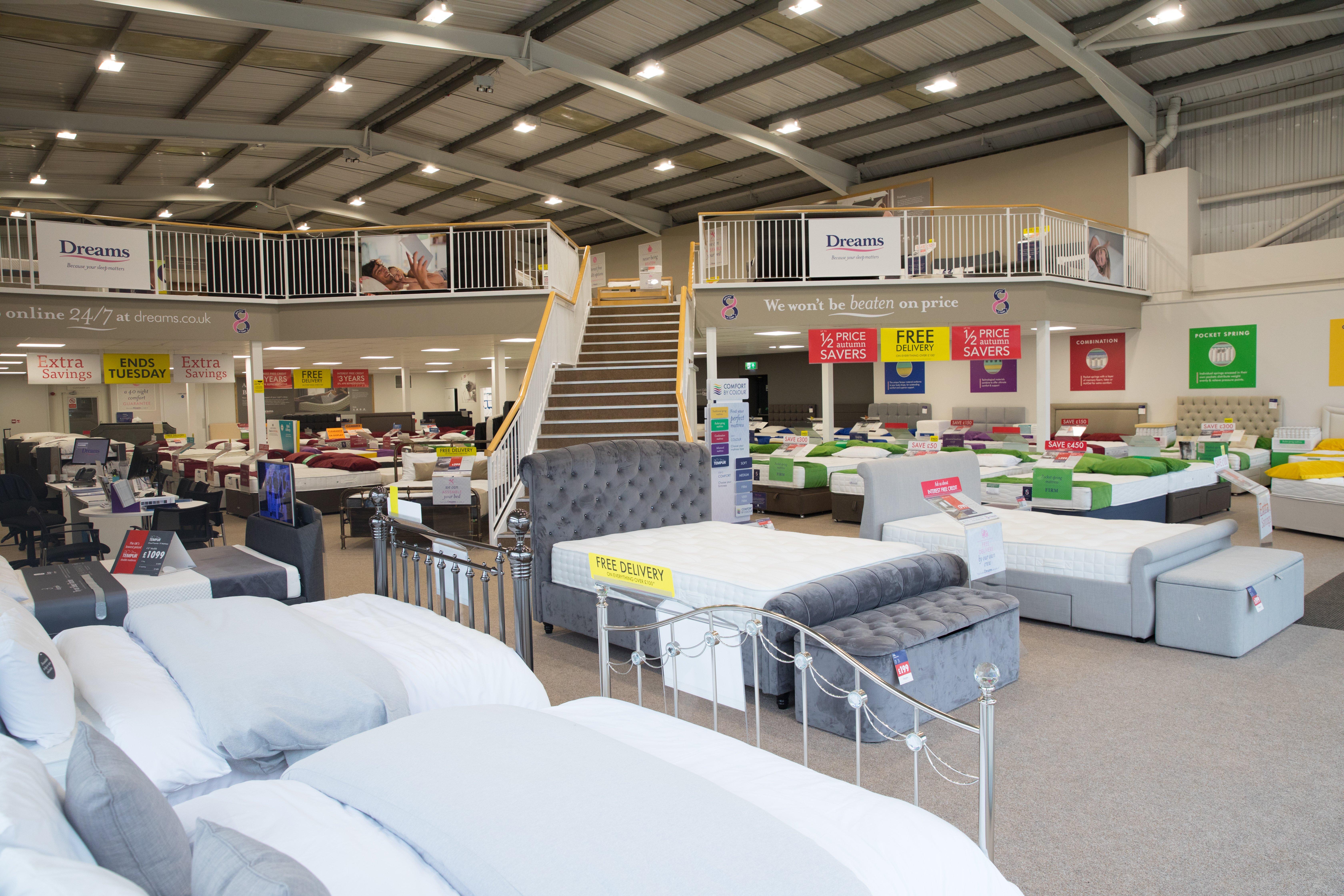 Dreams Store in Weston Super Mare Beds, Mattresses & Furniture Dreams