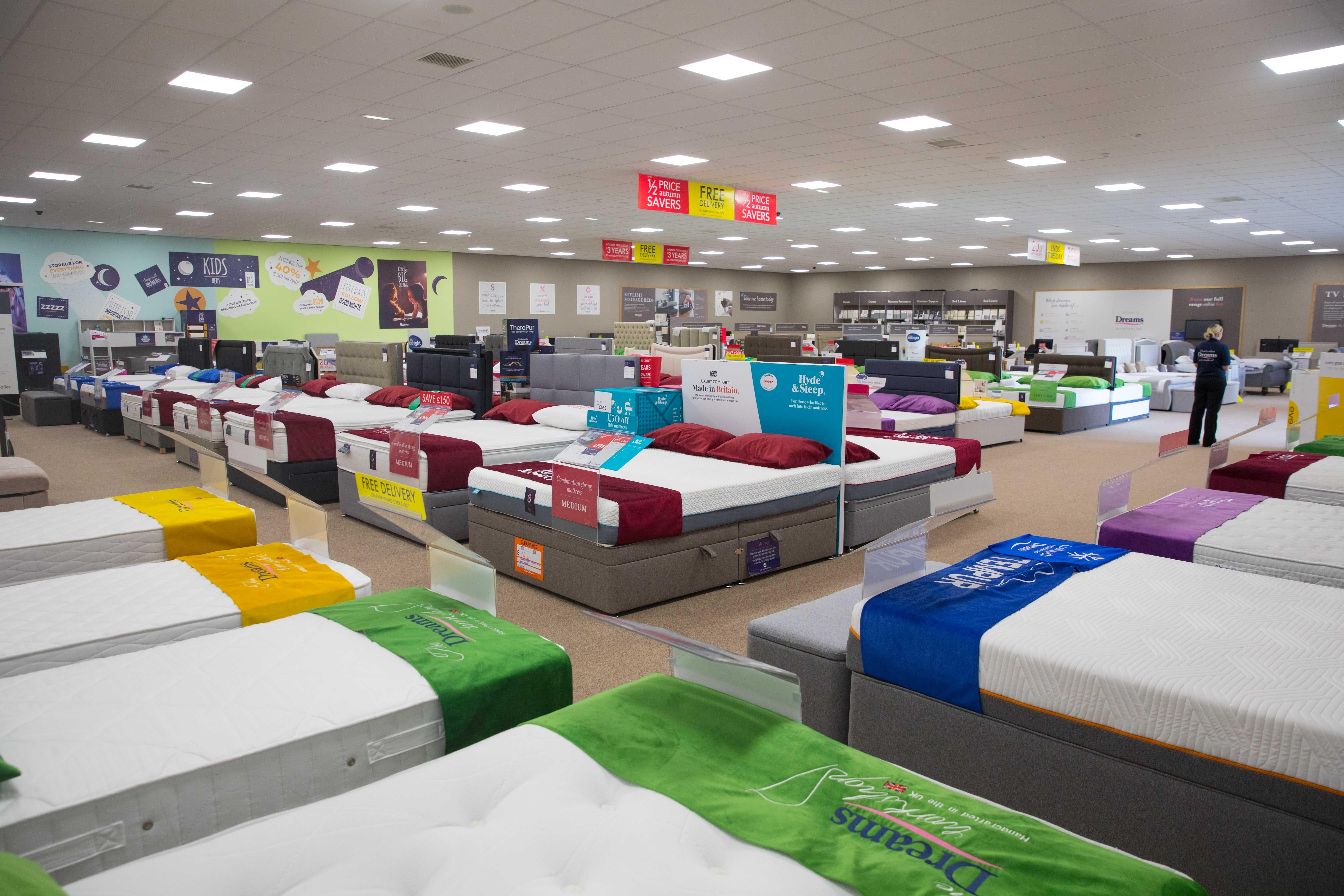 dreams beds stores near me