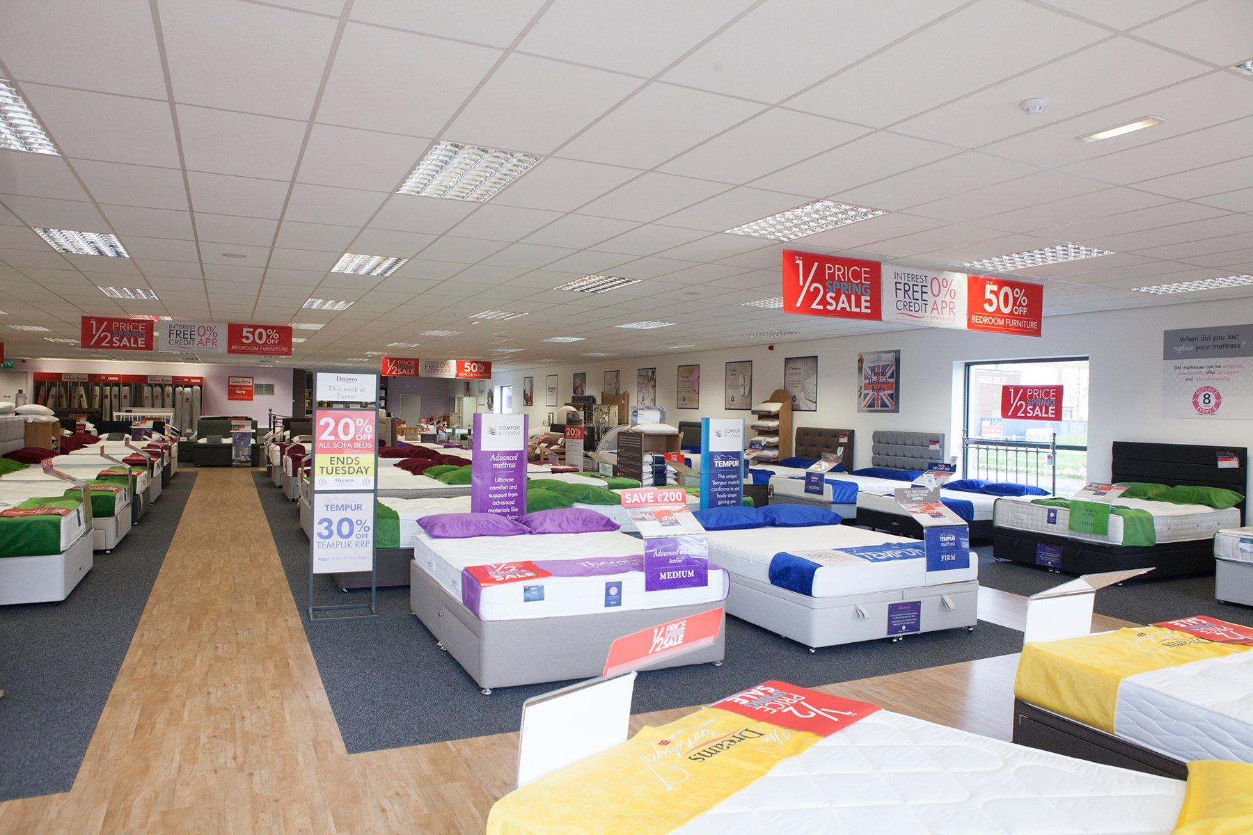Dreams Store in Exeter Beds, Mattresses & Furniture Dreams