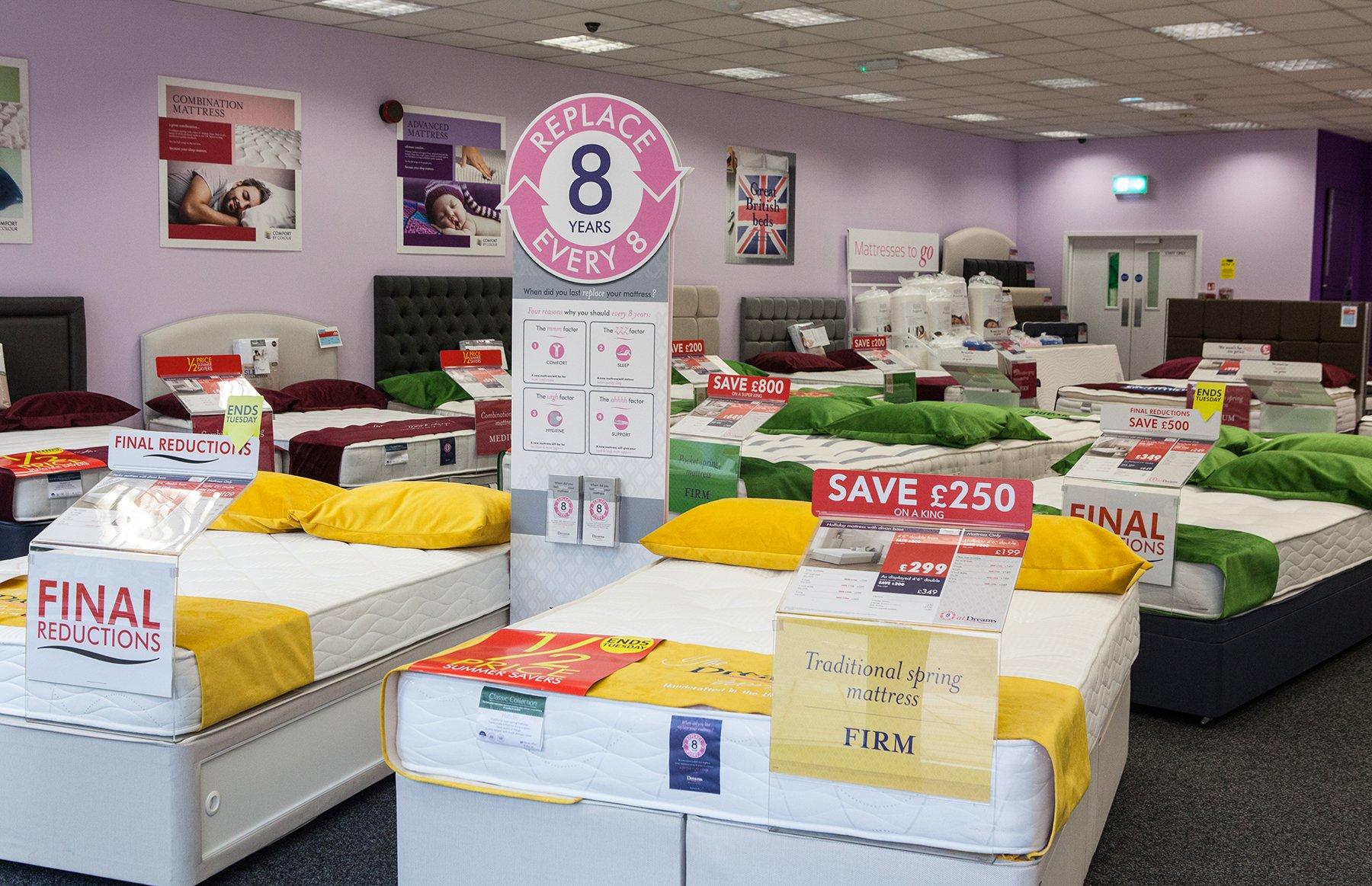 Dreams Store in Romford Beds, Mattresses & Furniture Dreams