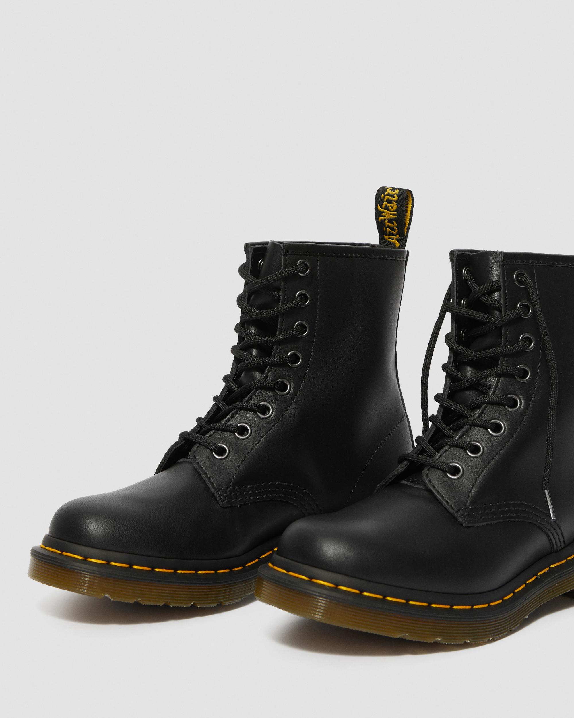dr martens black shiny boots