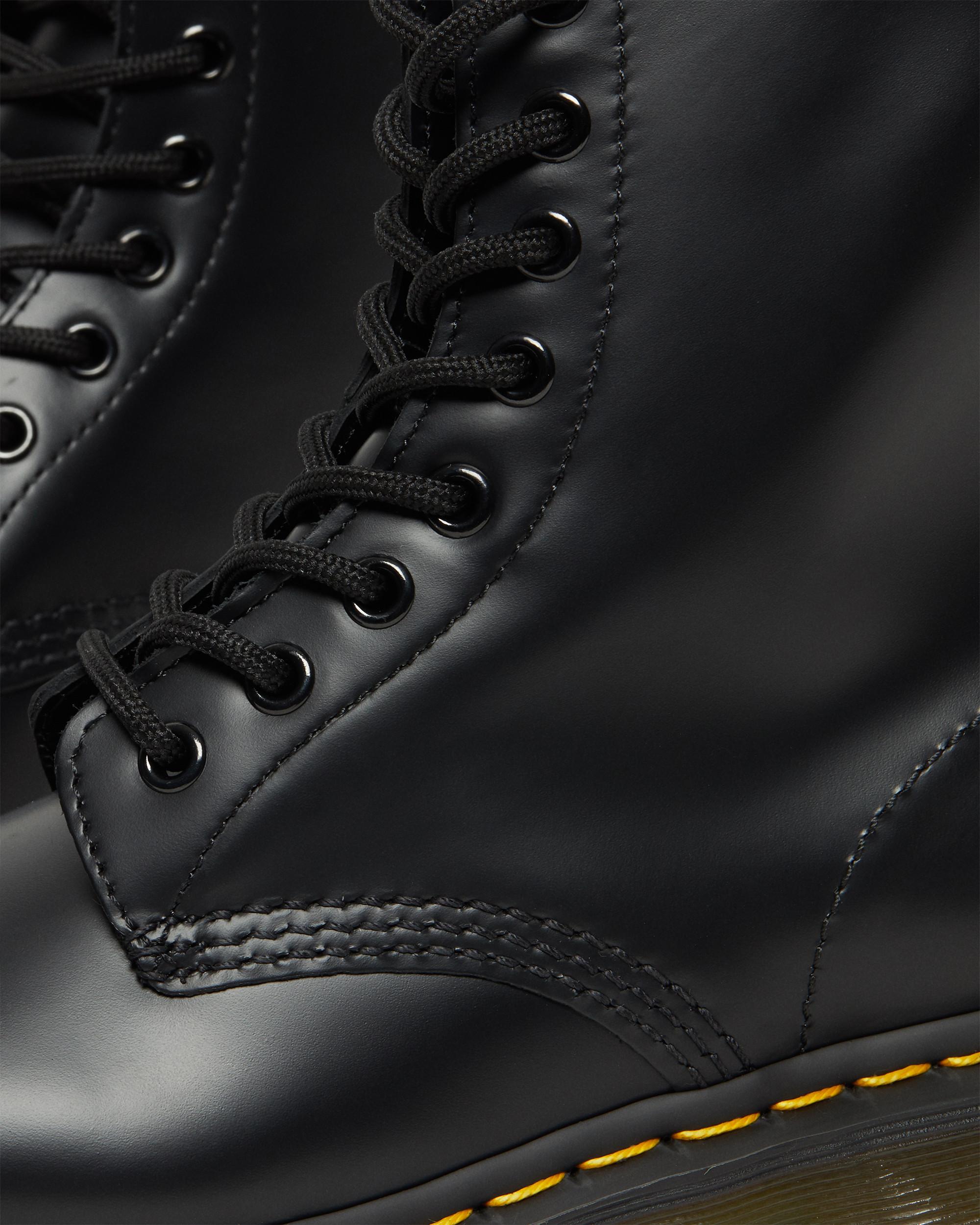 dr martens black leather boots