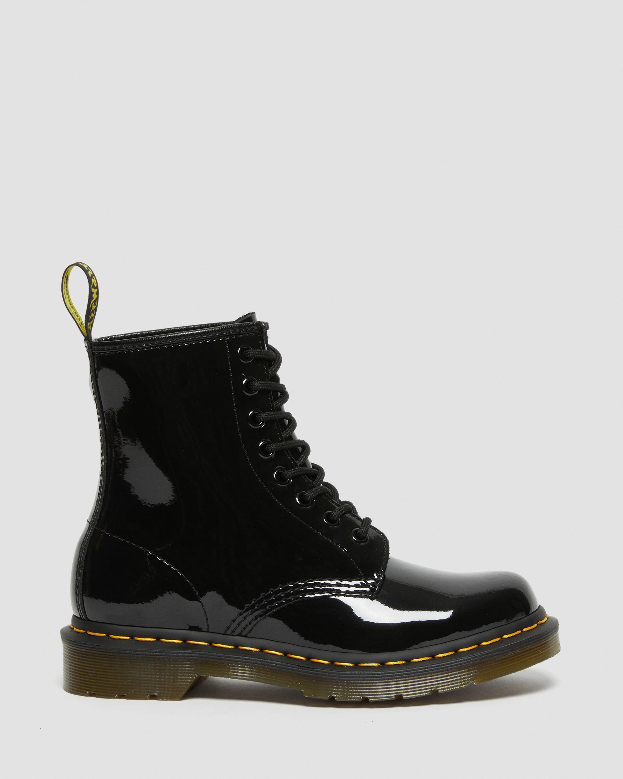 PATENT LEATHER LACE UP BOOTS | Dr. Martens