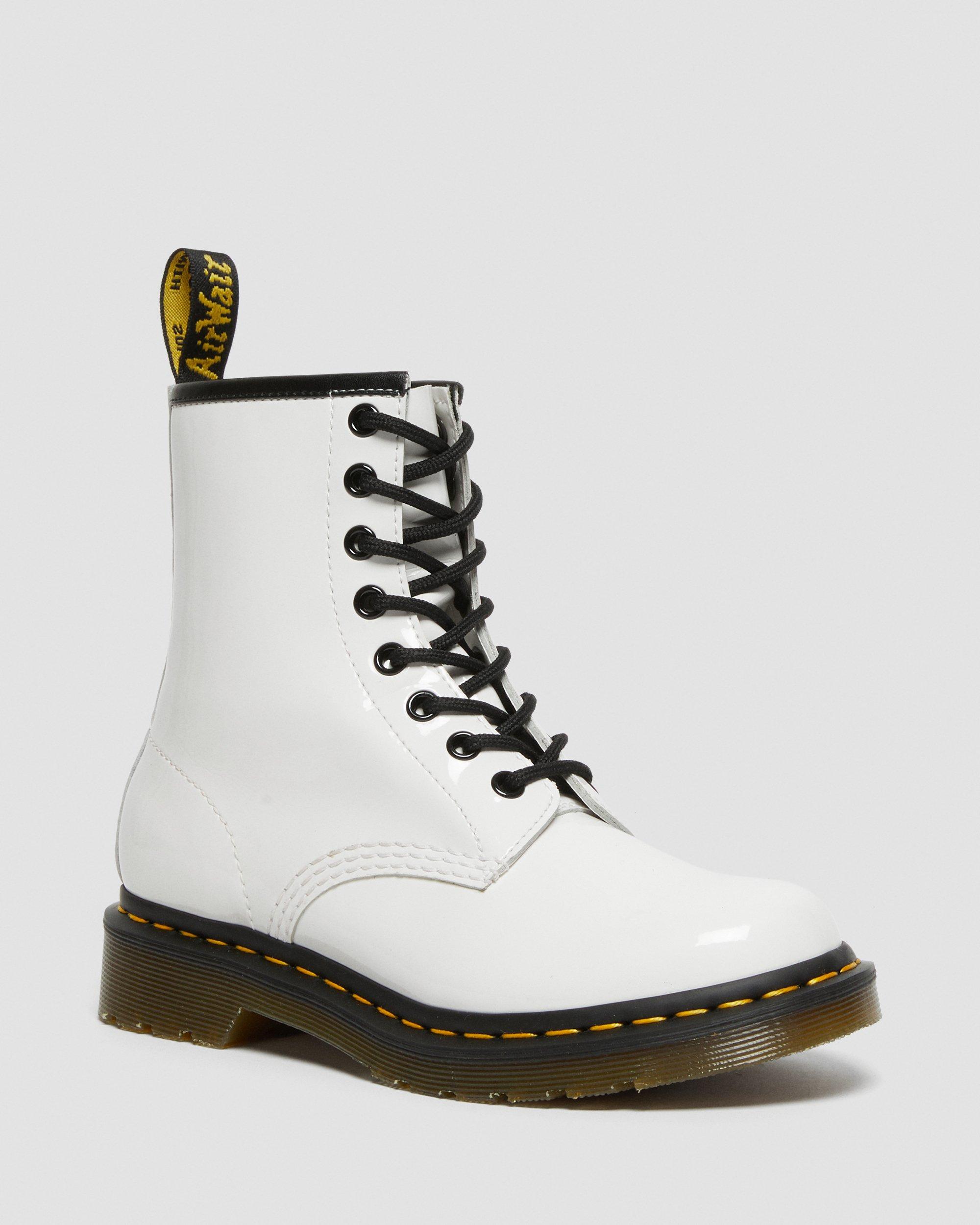 white platform doc marten boots