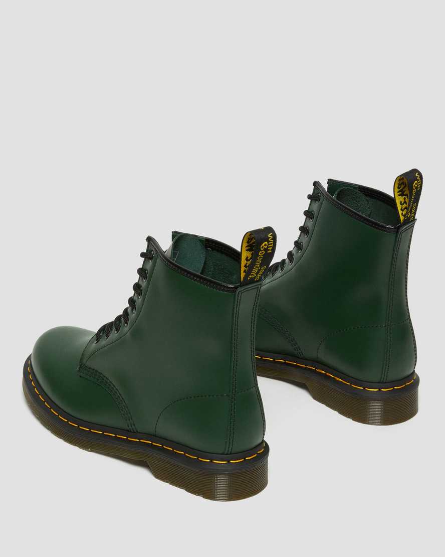 1460 GREEN1460 Smooth Leather Lace Up Boots Dr. Martens