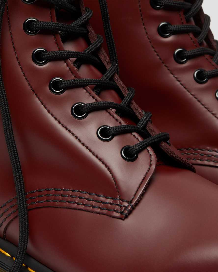 1460 DARK RED1460 Smooth Leather Lace Up Boots | Dr Martens