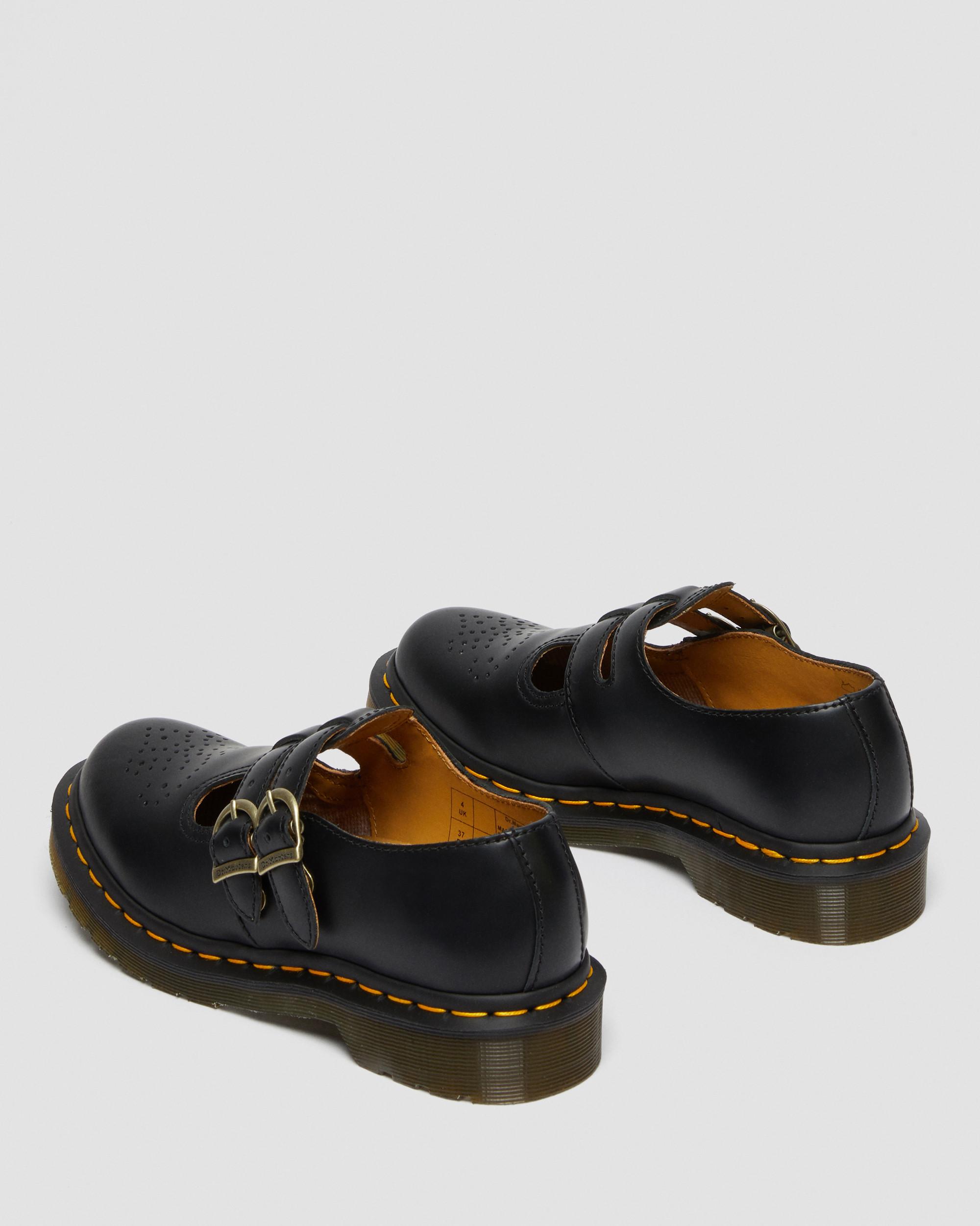 Black All Sizes Dr Martens 8065 Leather Double Strap Girls Footwear Shoe 