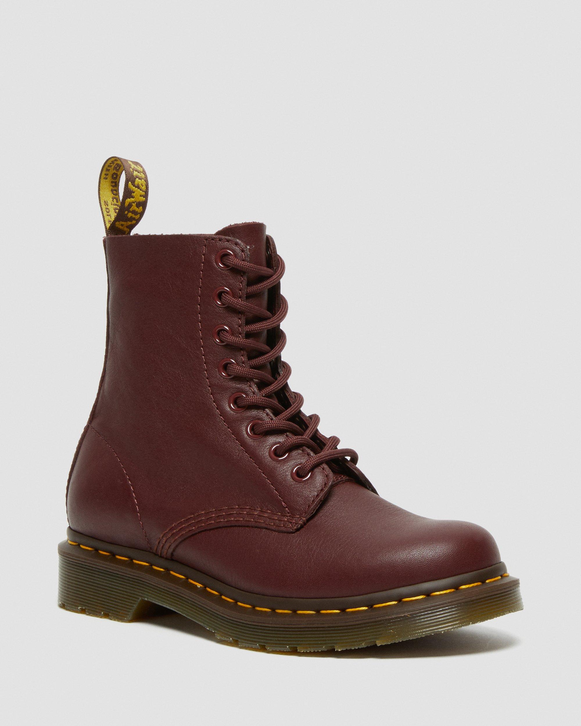 red doc martin boots
