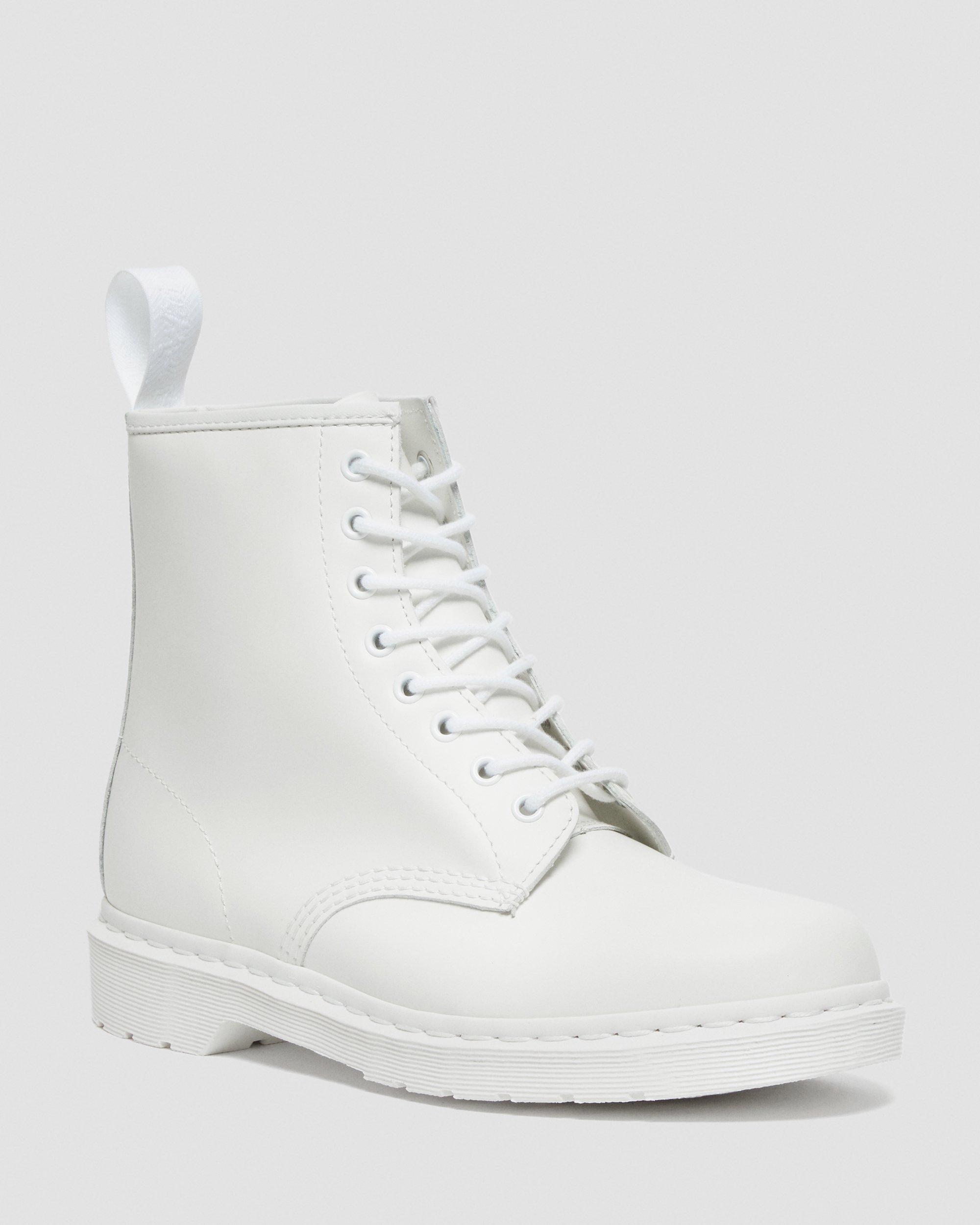 white lace up doc martens