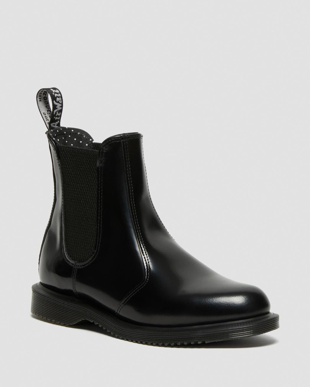 FLORA SMOOTH LEATHER CHELSEA BOOTS | Dr. Martens
