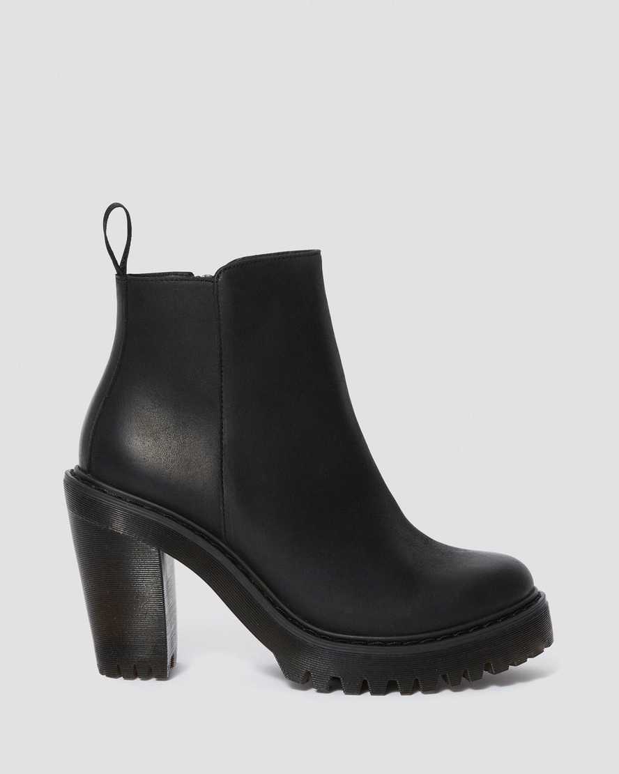 MAGDALENA WOMEN'S LEATHER HEELED CHELSEA BOOTS | Dr. Martens Official