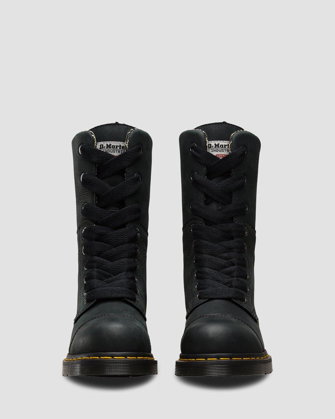 dr martens leah steel toe