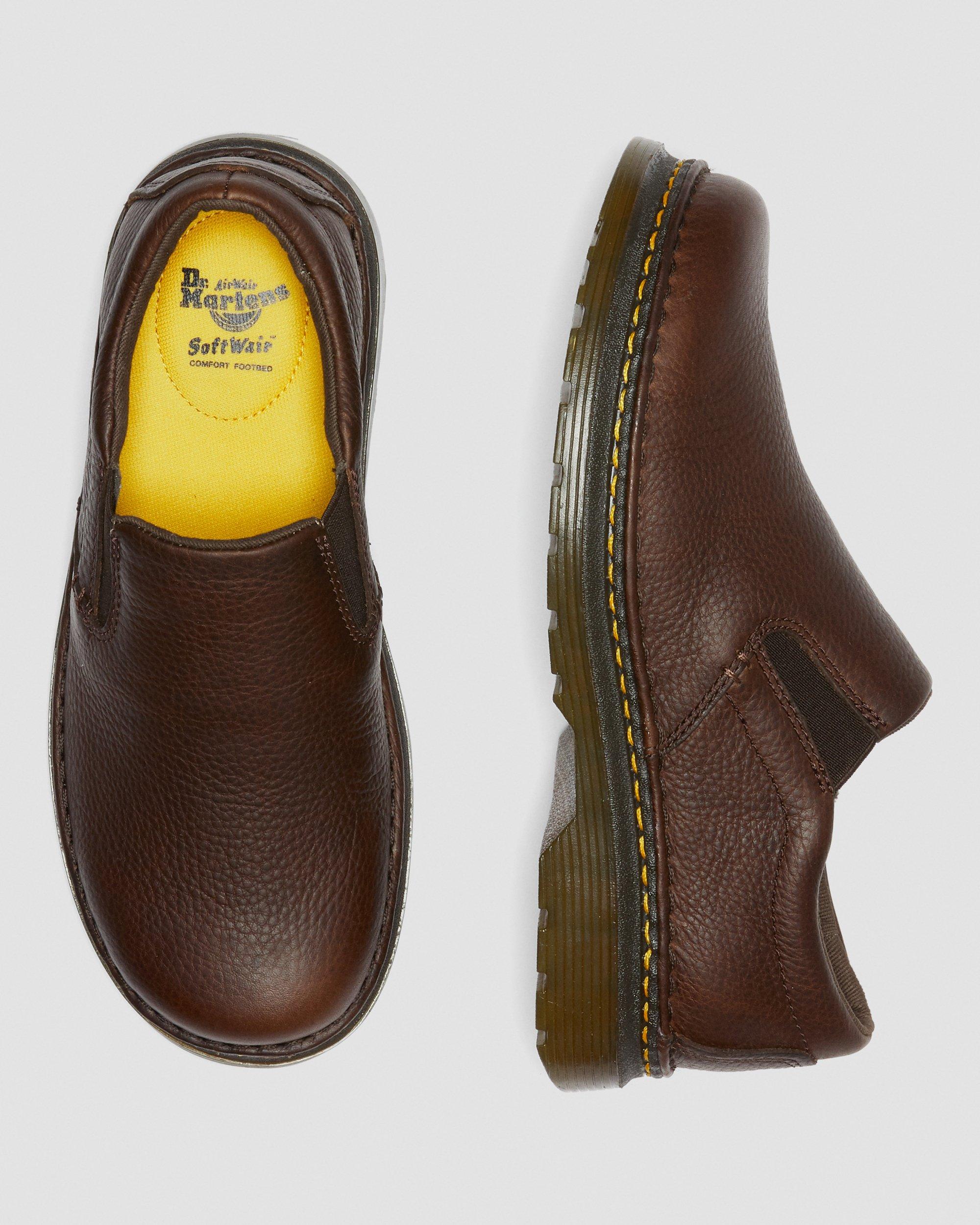 Grizzly Leather Slip On Shoes 