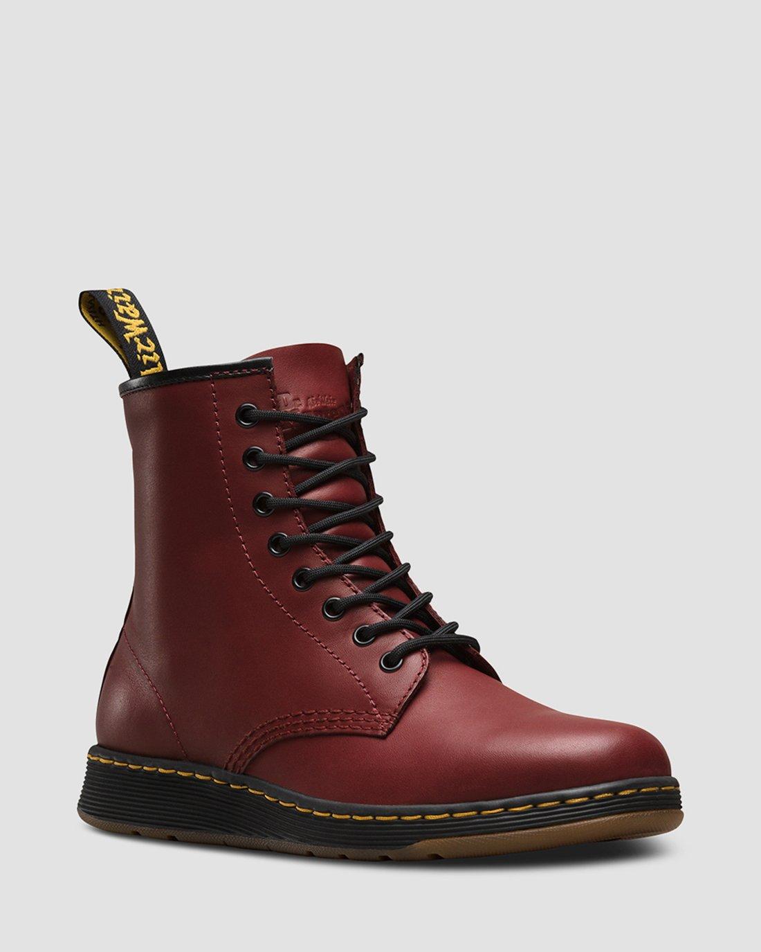 dr martens red leather boots