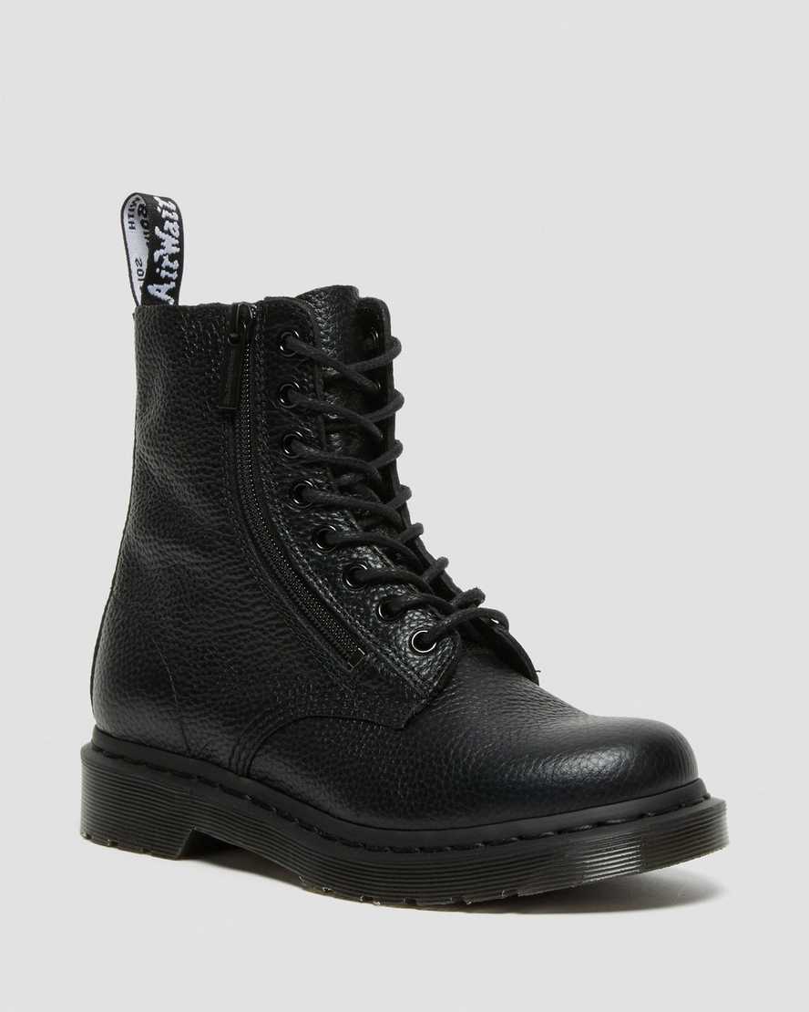1460 Pascal Women S Leather Zipper Lace Up Boots Dr Martens
