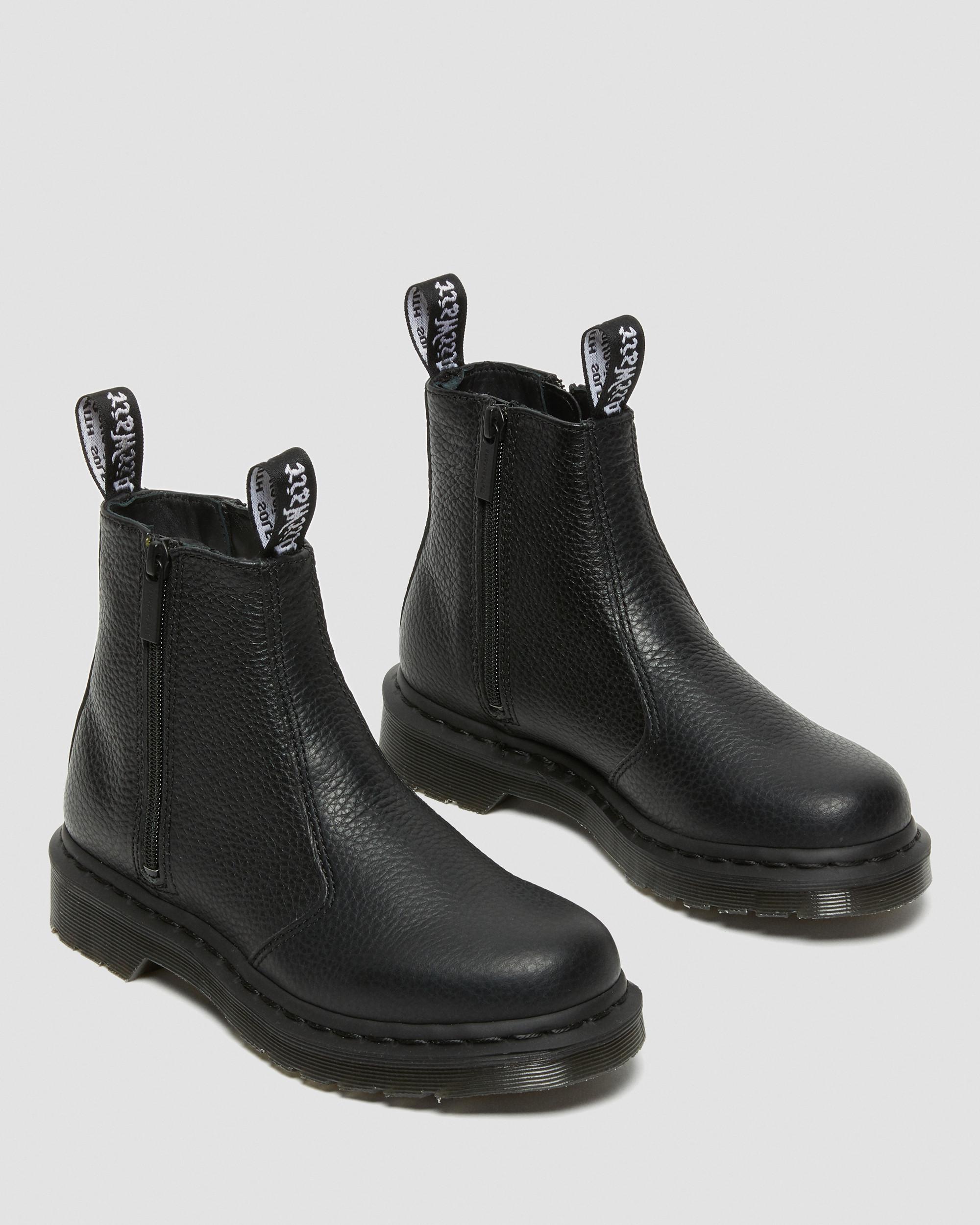 Leather Zipper Chelsea Boots 