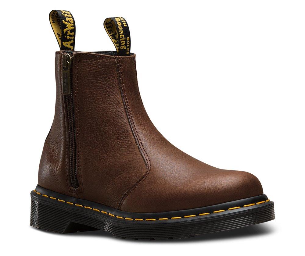 dr martens burgundy 2976 zip chelsea boots