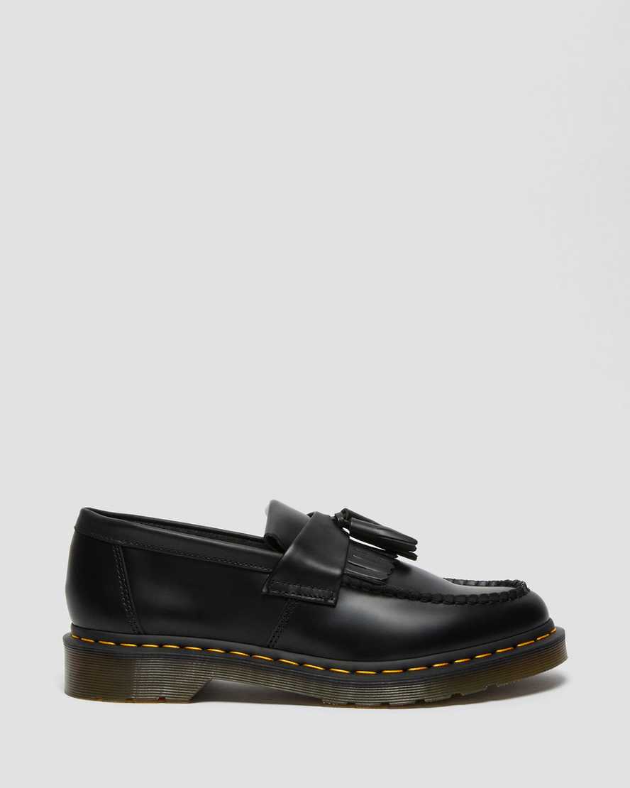 ADRIAN SMOOTHAdrian Yellow Stitch Leather Tassle Loafers Dr. Martens