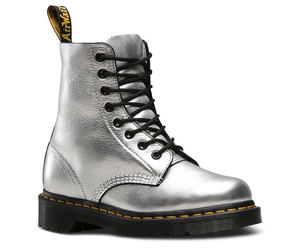 dr martens sandals silver