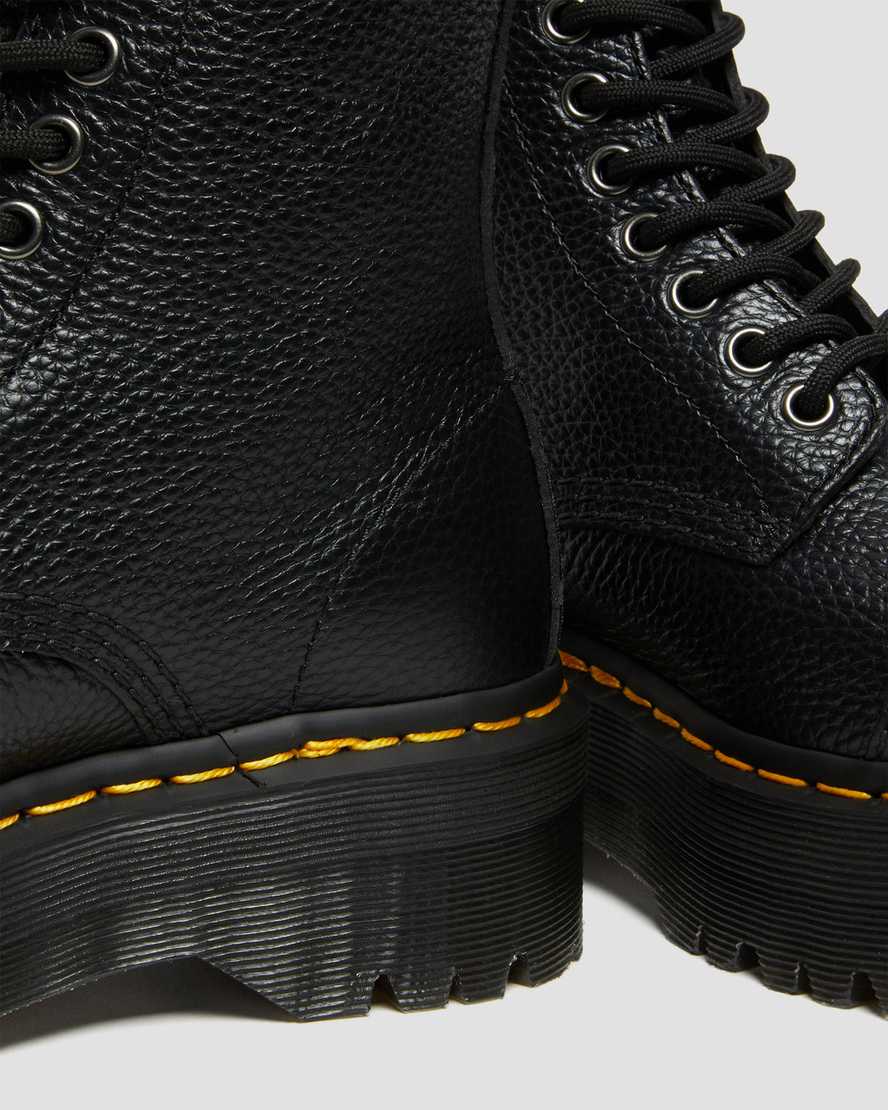 SINCLAIR BLACKSinclair Milled Nappa Leather Platform Boots | Dr Martens