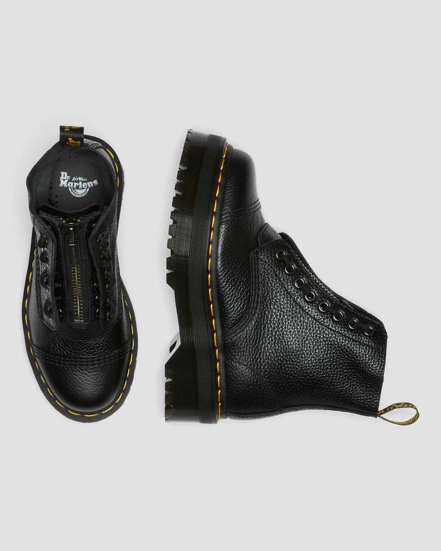 SINCLAIR BLACKSinclair Milled Nappa Leather Platform Boots | Dr Martens