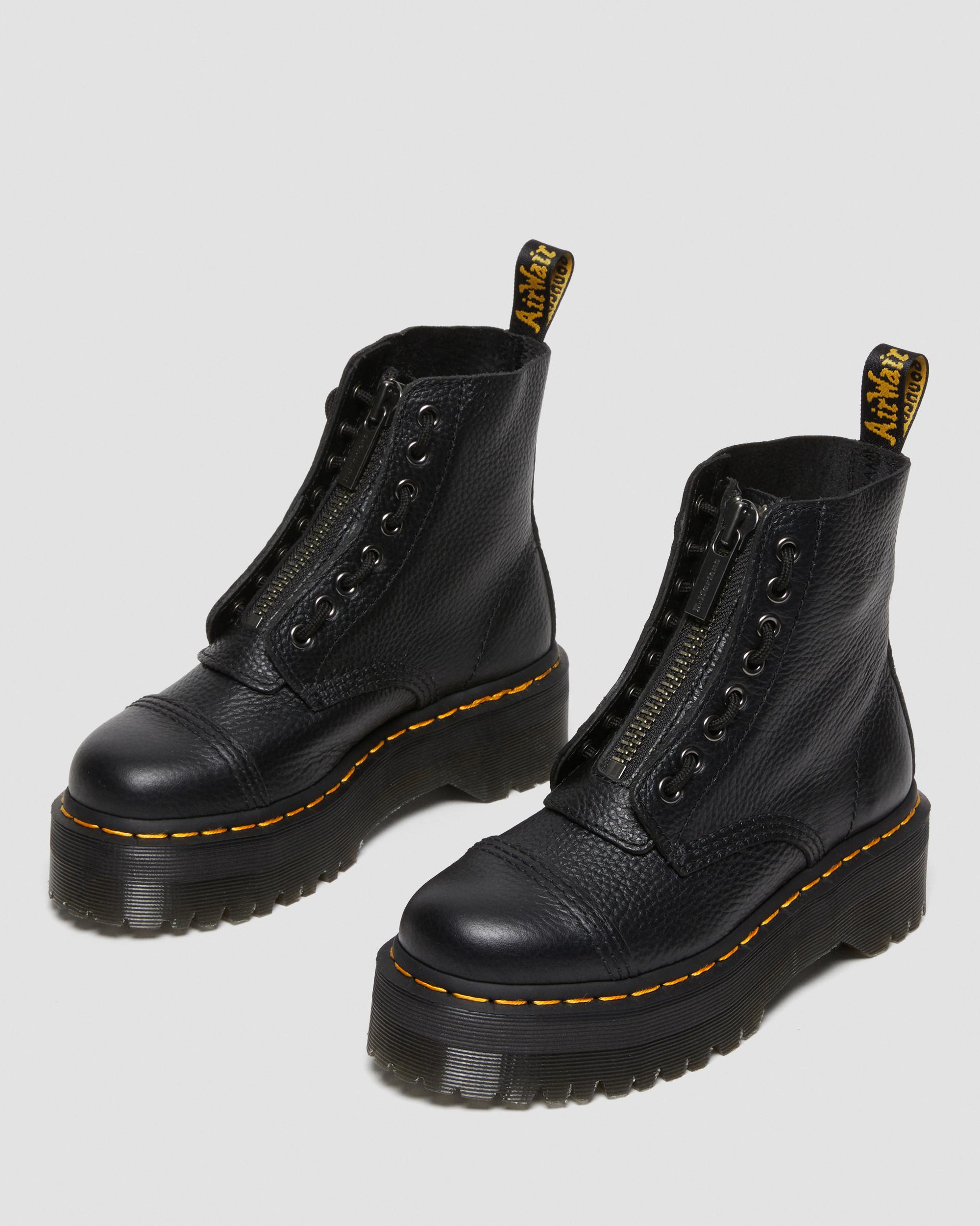 sinclair leather platform boots