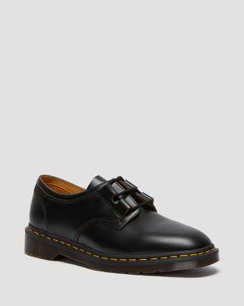 닥터마틴 1461 옥스포드 슈즈 Dr.Martens 1461 Ghillie Leather Oxford Shoes,BLACK VINTAGE SMOOTH