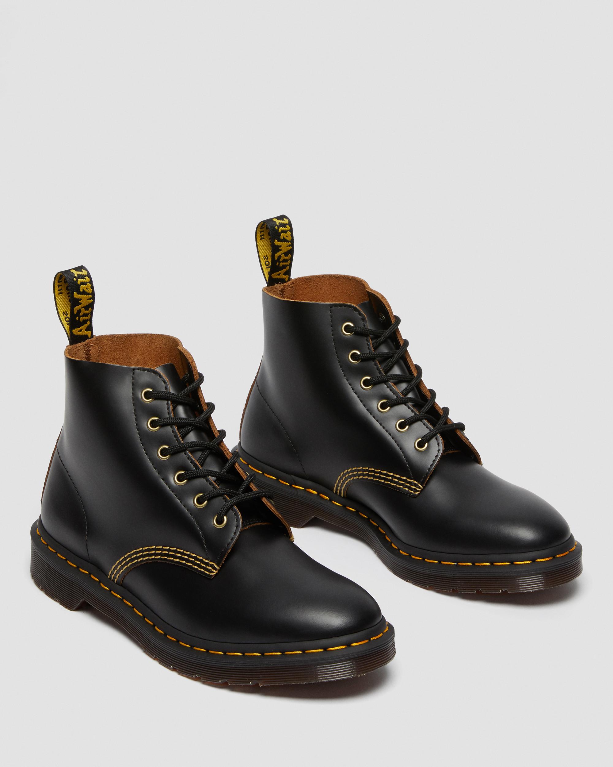 Dr. Martens Black 101 Vintage Smooth Boots