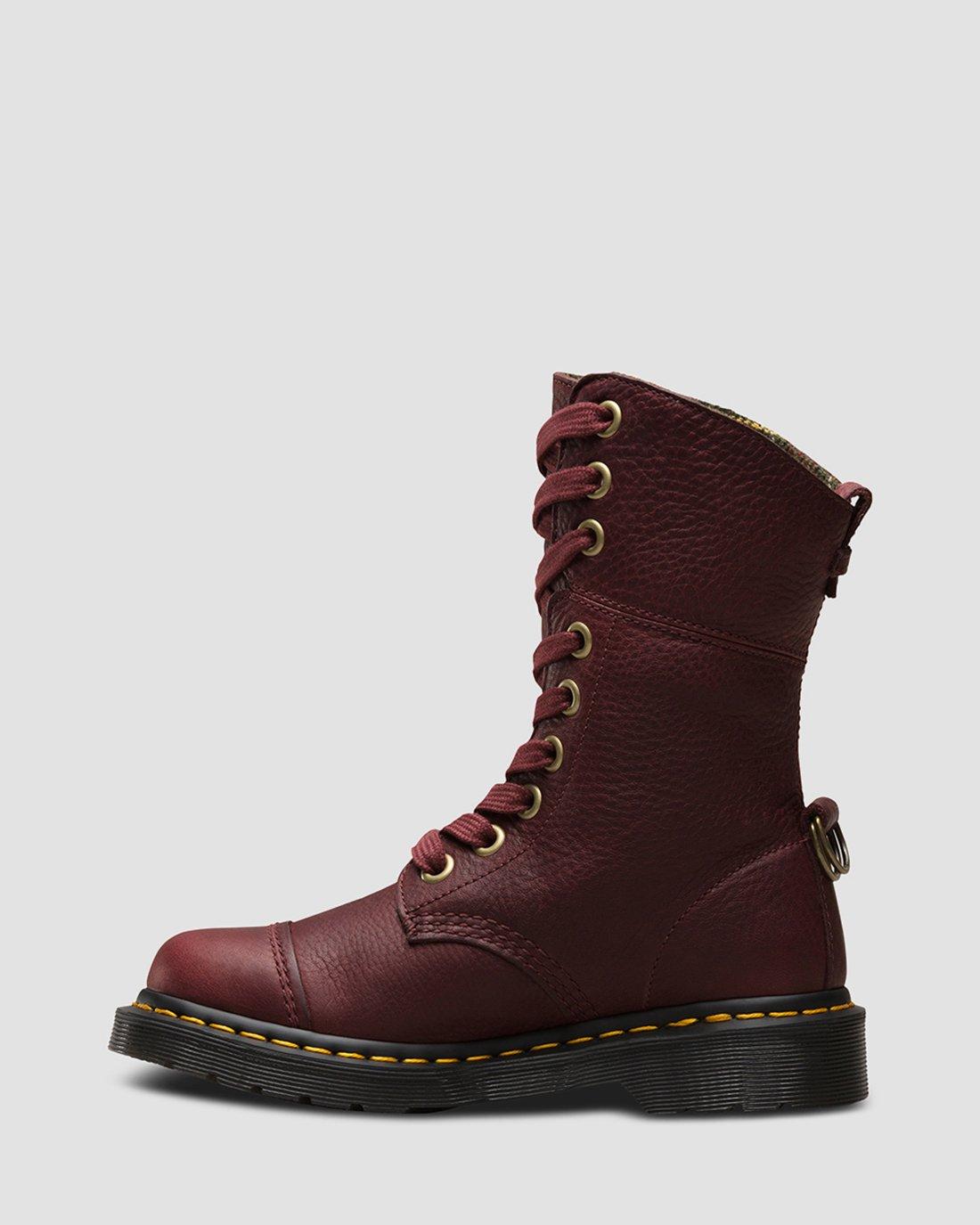 AIMILITA LEATHER HIGH BOOTS | Dr. Martens