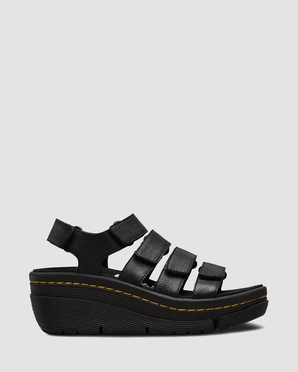flora dr martens black