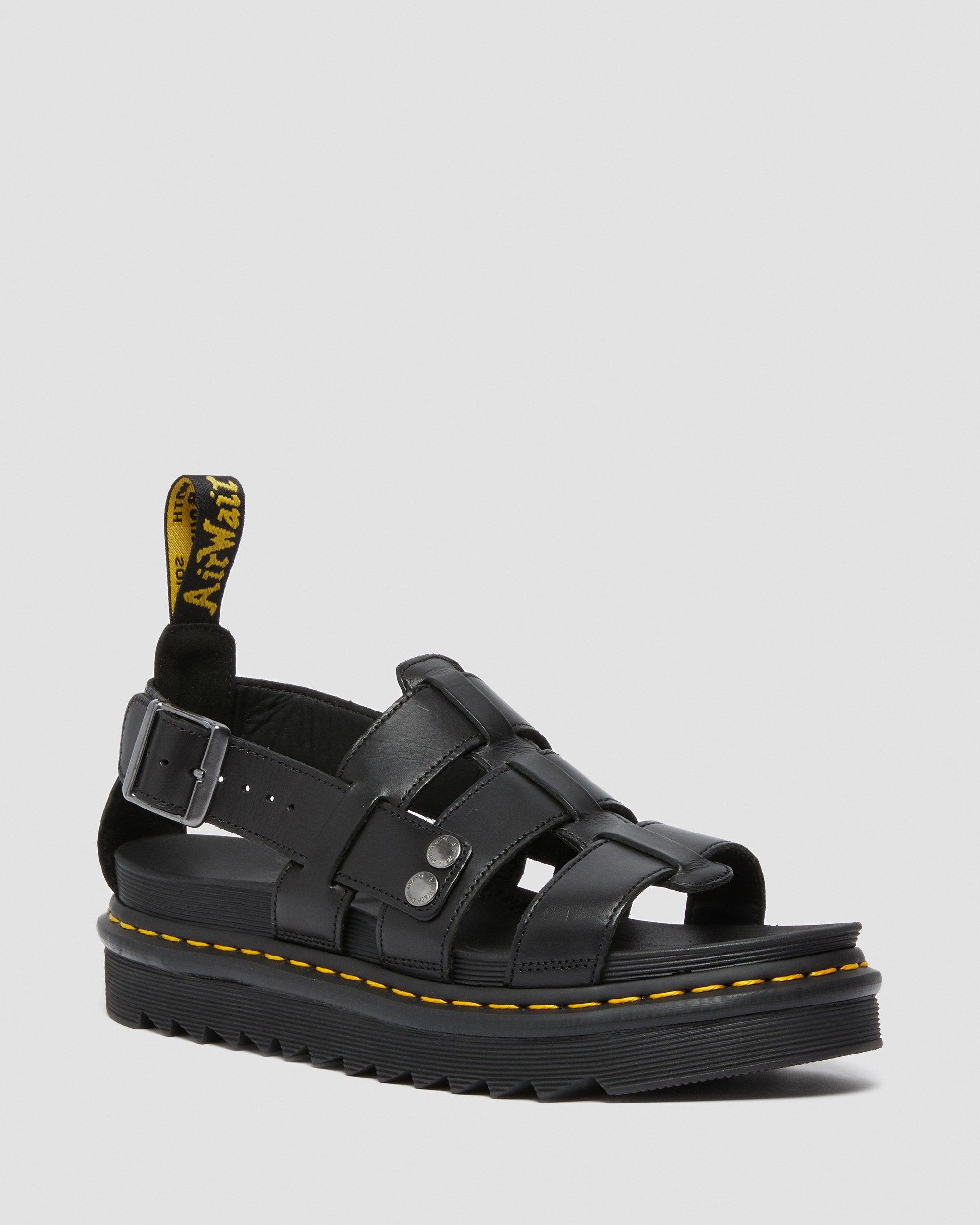 TERRY LEATHER STRAP SANDALS | Dr. Martens