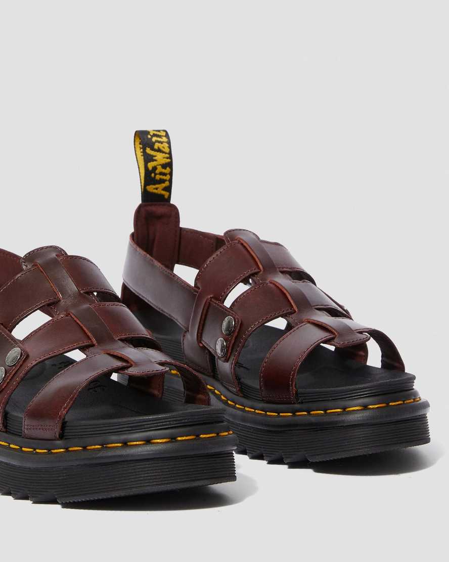 Terry Leather Strap Sandals | Dr Martens