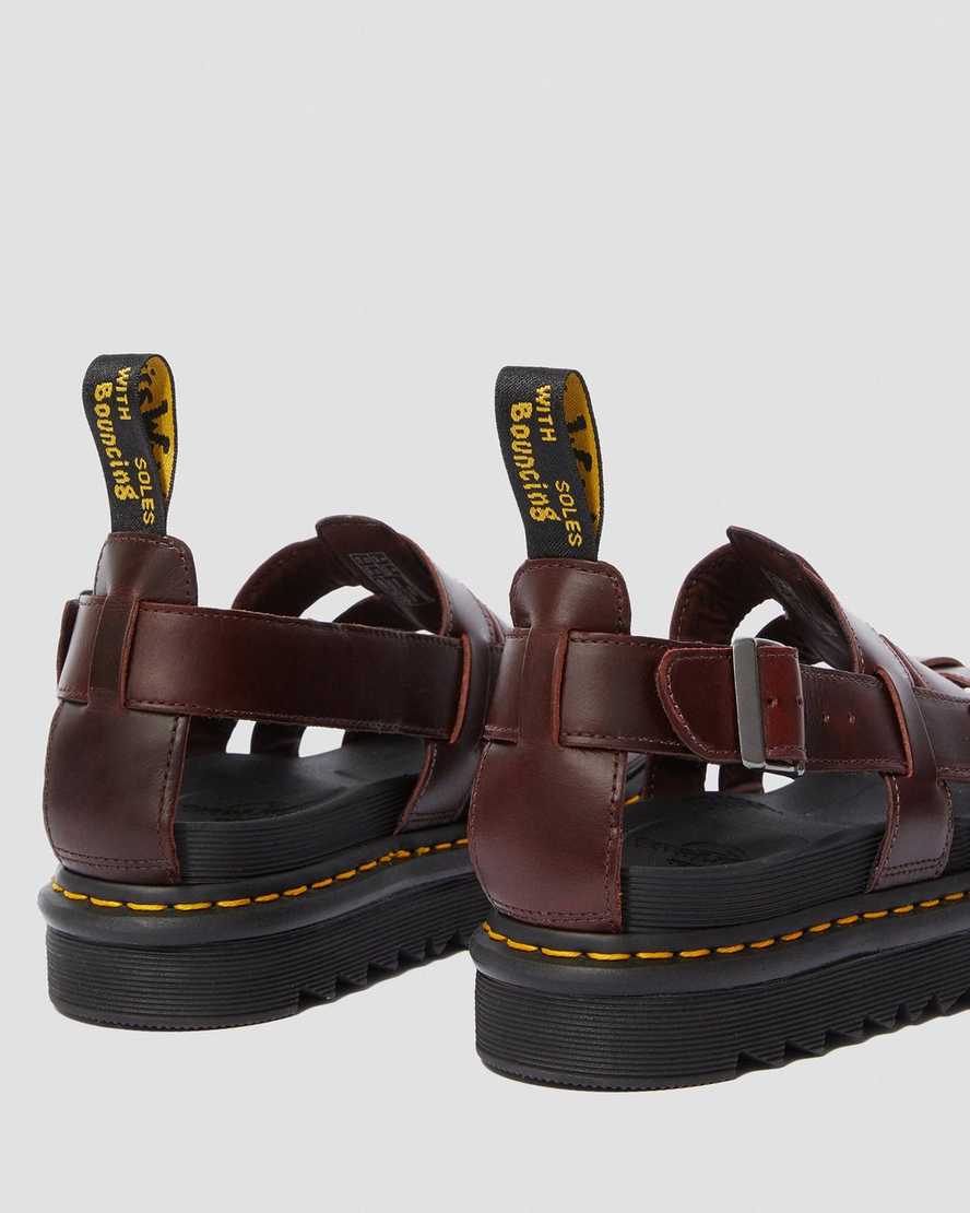 Terry Leather Strap Sandals | Dr Martens