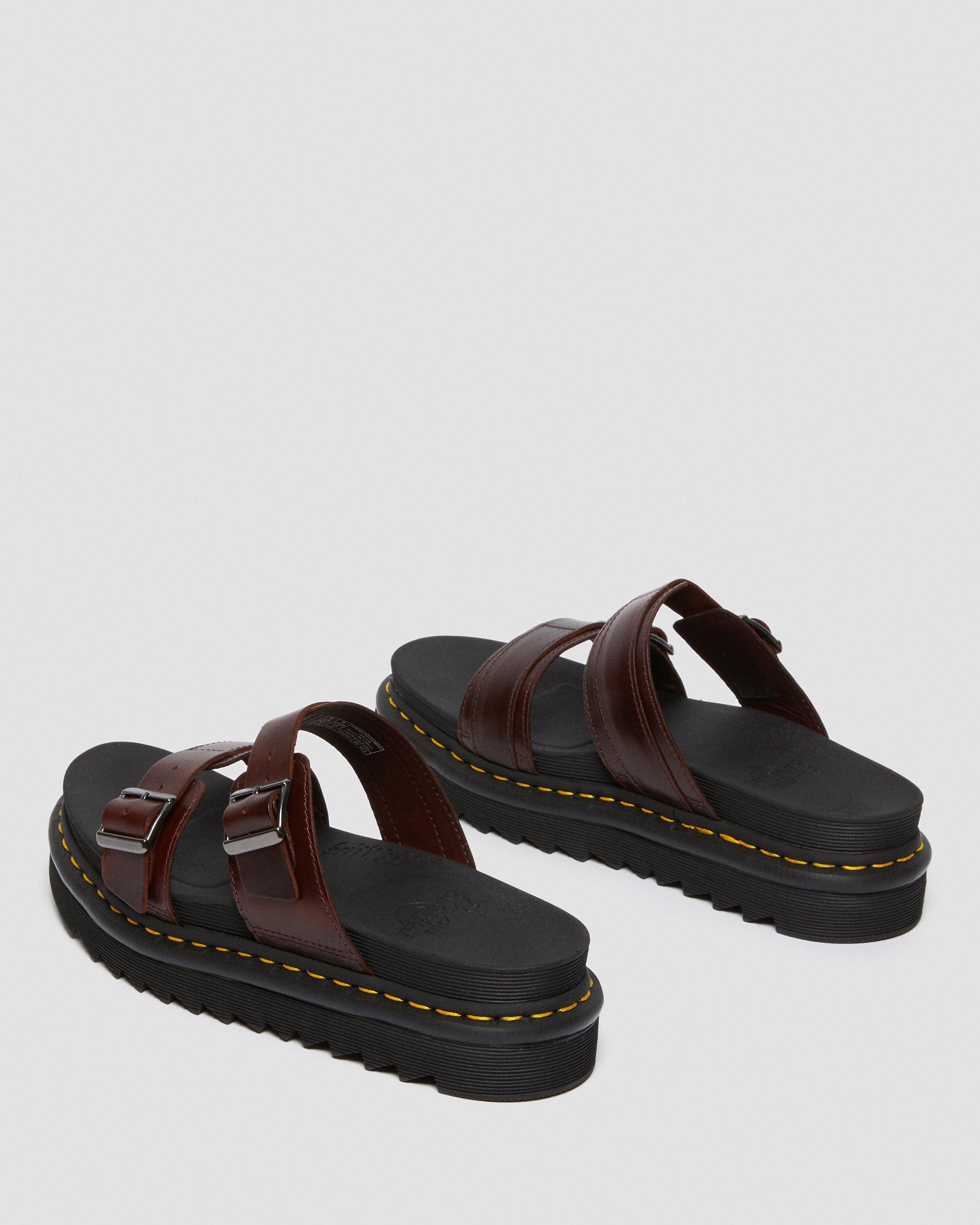 dr martens beige myles slider sandals