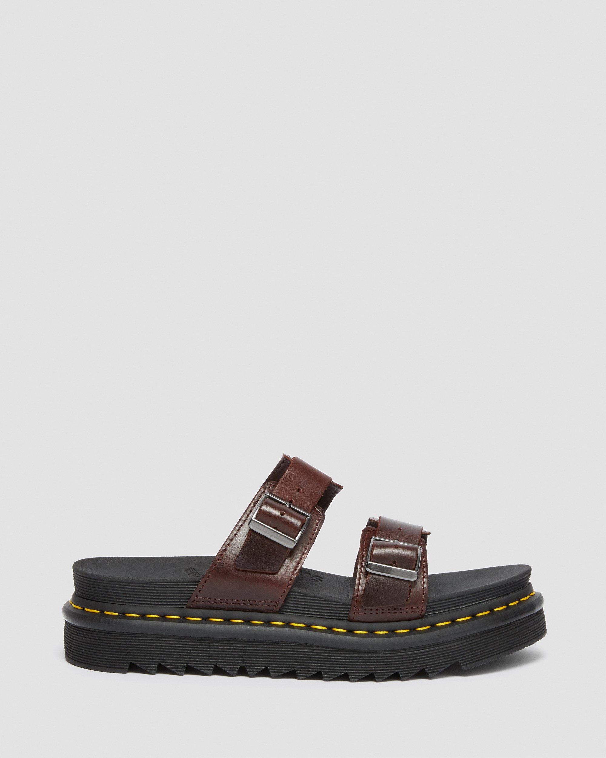dr martens beige myles slider sandals