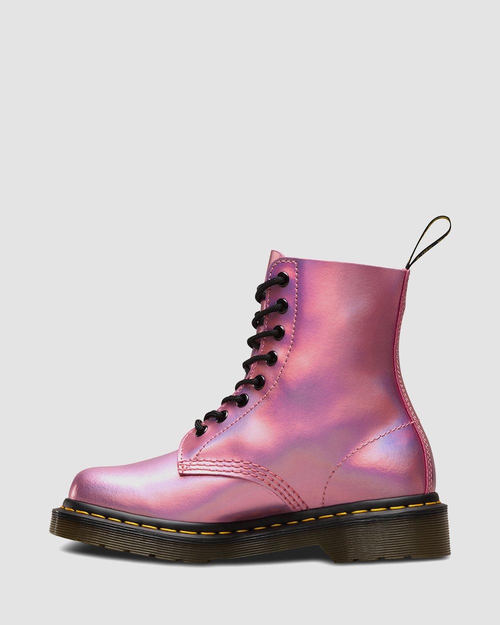 metallic pink doc martens