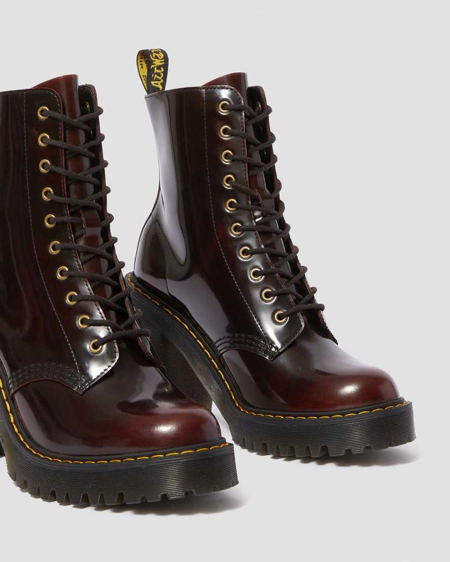 Kendra Women's Arcadia Leather Heeled Boots | Dr Martens